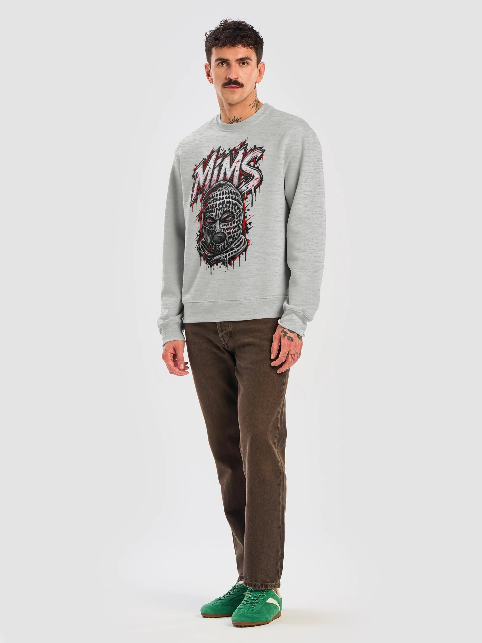 MMS Skull Mask Oversized Sweatshirt product image (16)