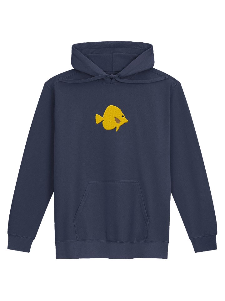Yellow Tang Premium Hooded Sweatshirt (Embroidered) for Reef and Marine Aquarium Lovers product image (4)