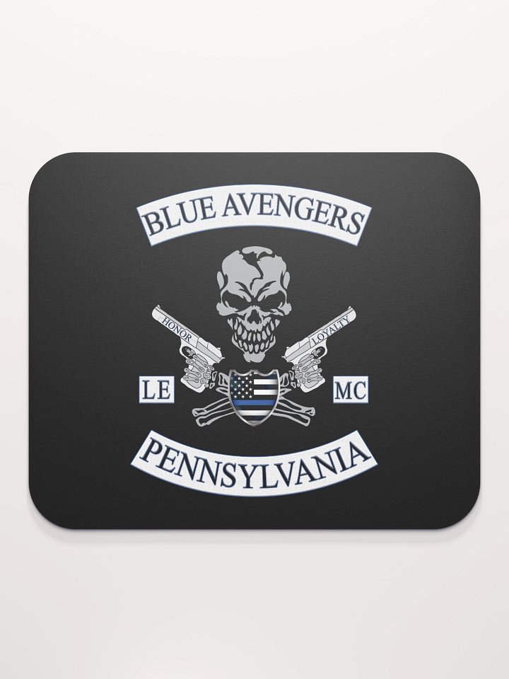 Blue Avengers MC Logo Mouse Pad product image (1)