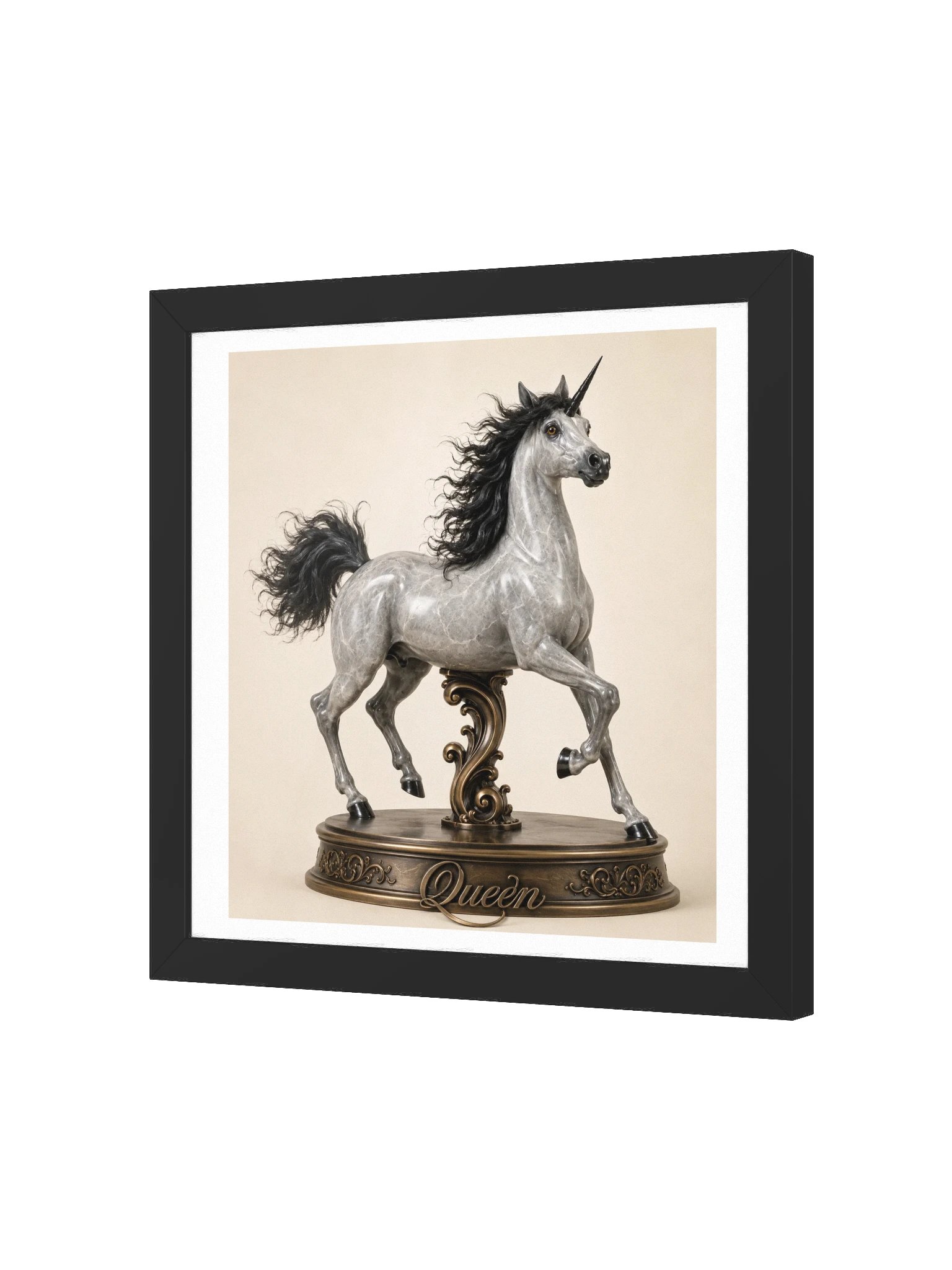 Chess Collection — Queen Unicorn Framed Poster product image (52)