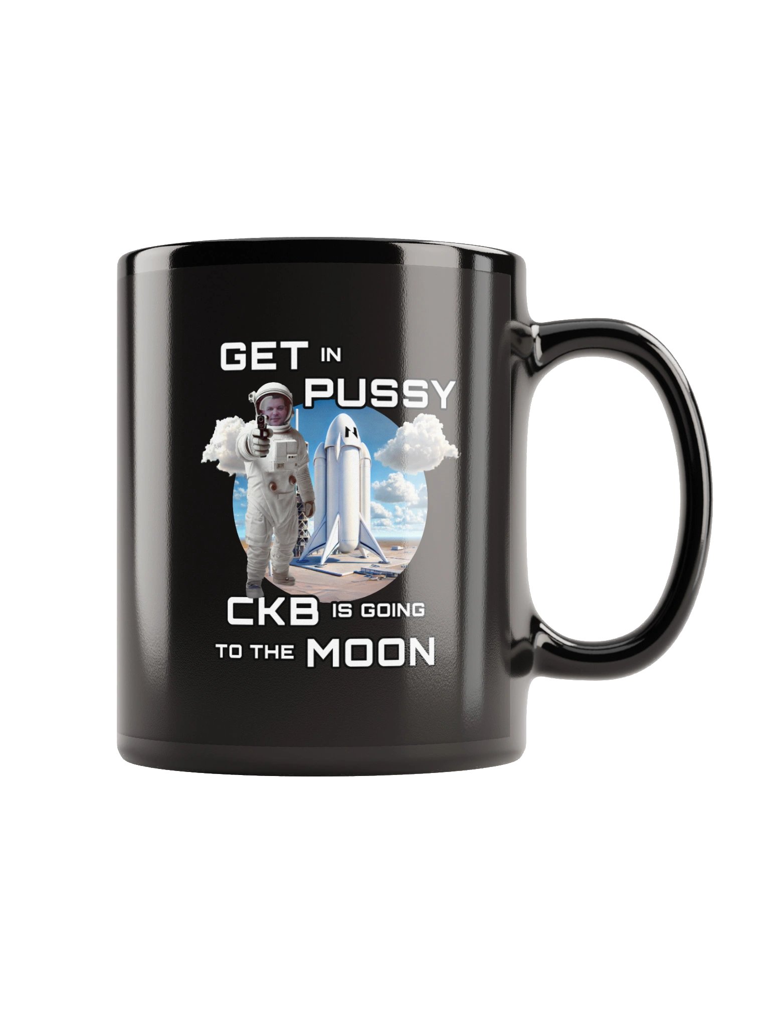 CKB is Going to the Moon Mug Black product image (1)