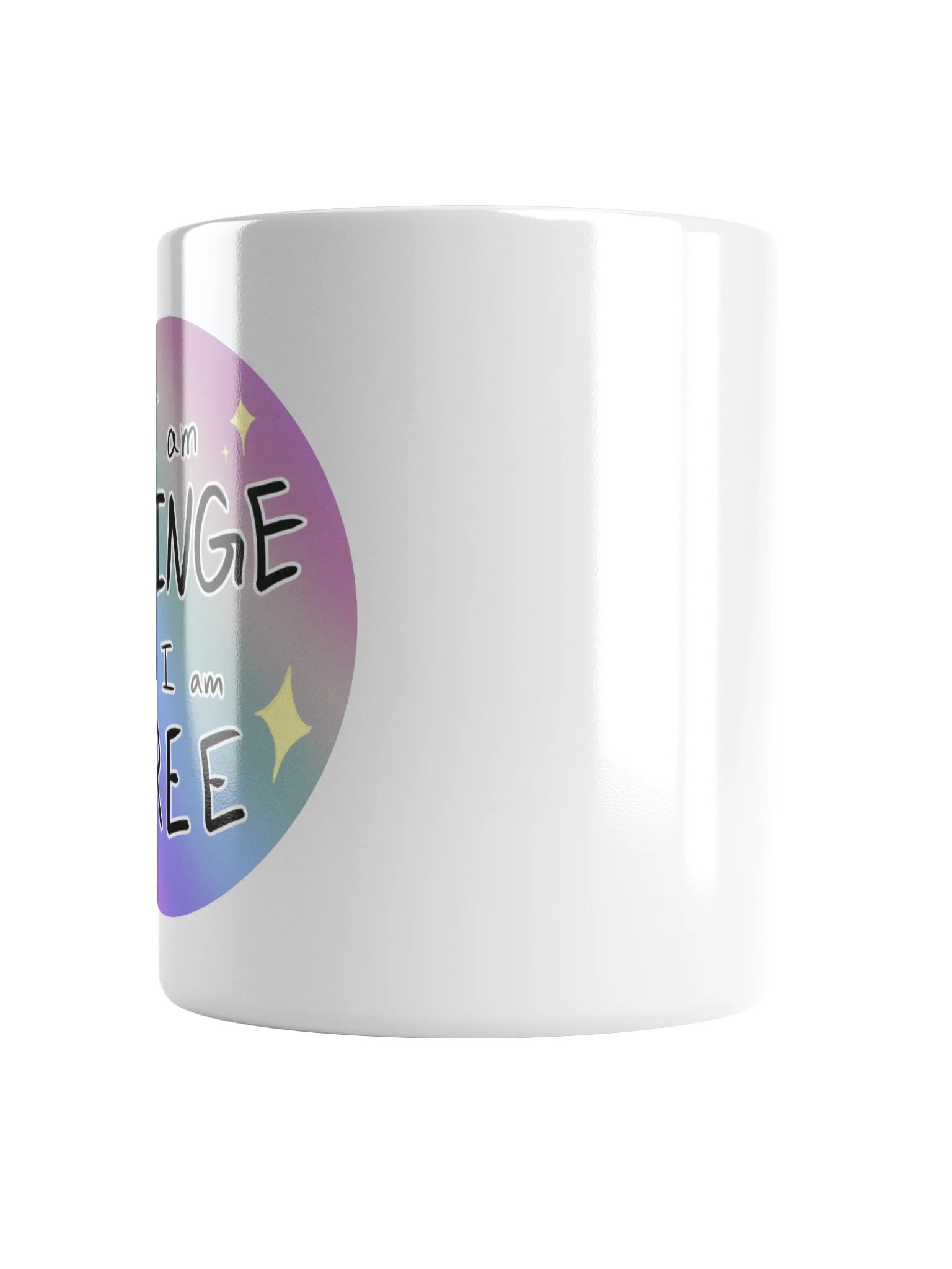 'Cringe but Free' Mug (Handle Left of Design) product image (5)