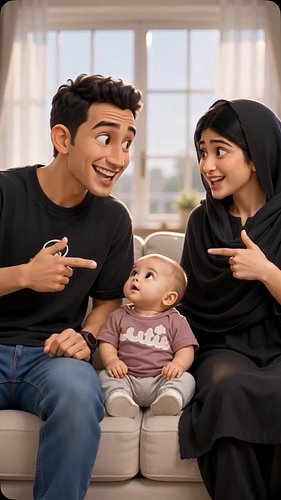 বাচ্চা সবসময়ই তার বাবাকে সাপোর্ট করে 🙂