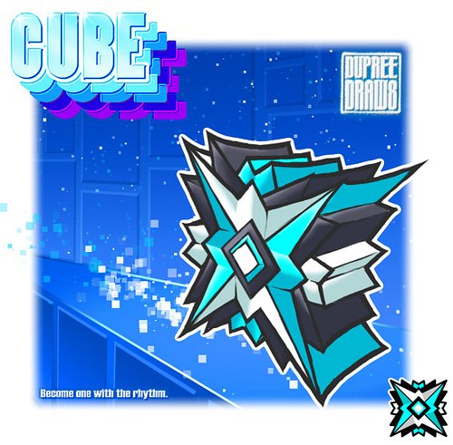 “Geometry is the study of shapes...” 💎🥏🌐🛸🤖

C0mission for a friend o mine! In Geometry Dash, the player can make their own un...
