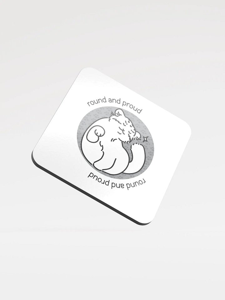 Round and Proud Manul Unlabeled Version - Coaster product image (1)