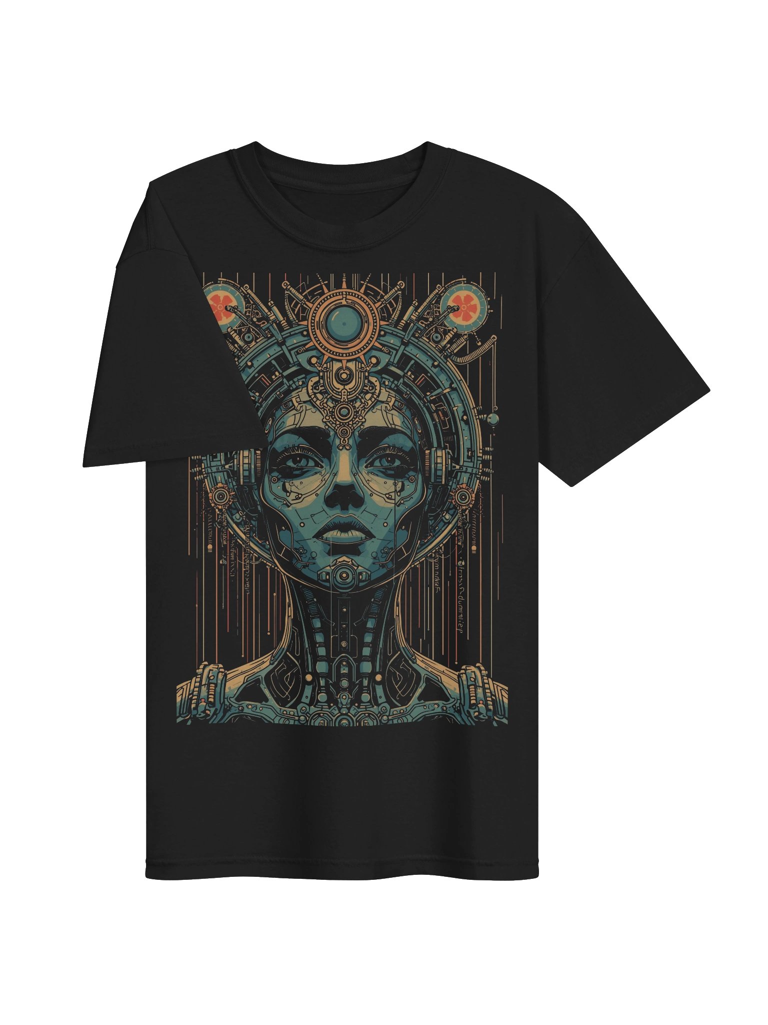 Cyber Muse Retro-Futurist Heavyweight T-Shirt product image (6)