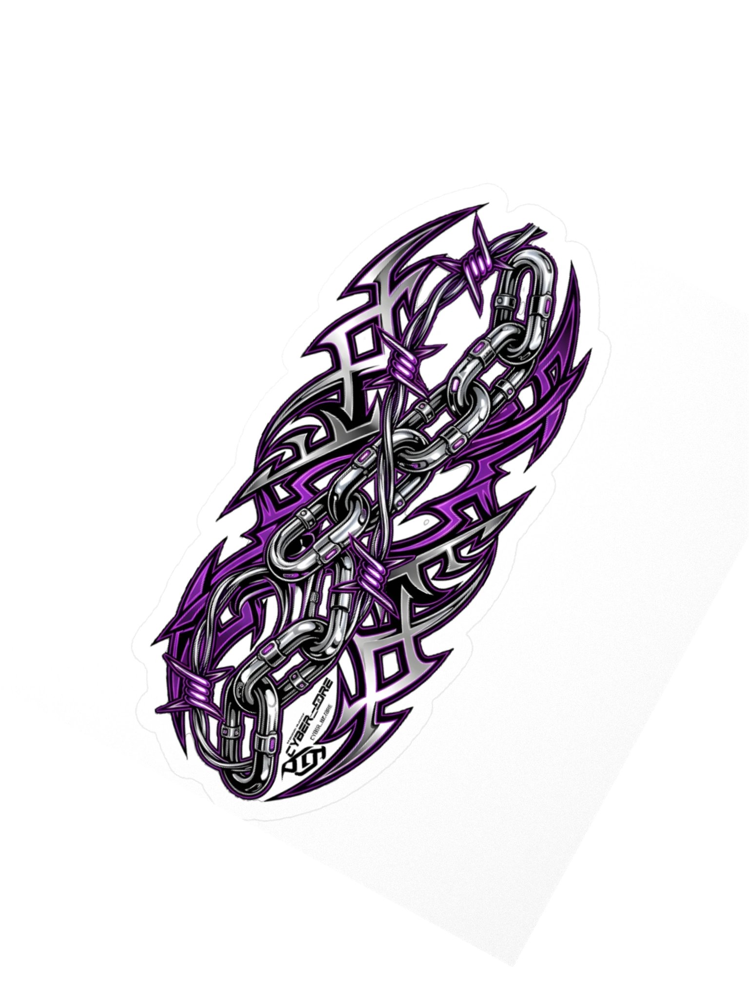 Purple Tribal Chain Kiss Cut Sticker product image (6)