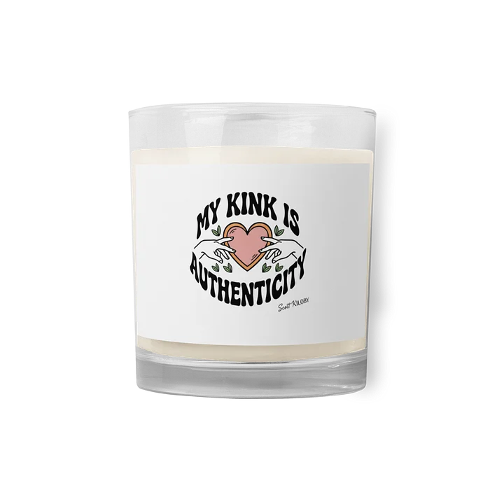 “My Kink Is Authenticity” White Candle product image (1)