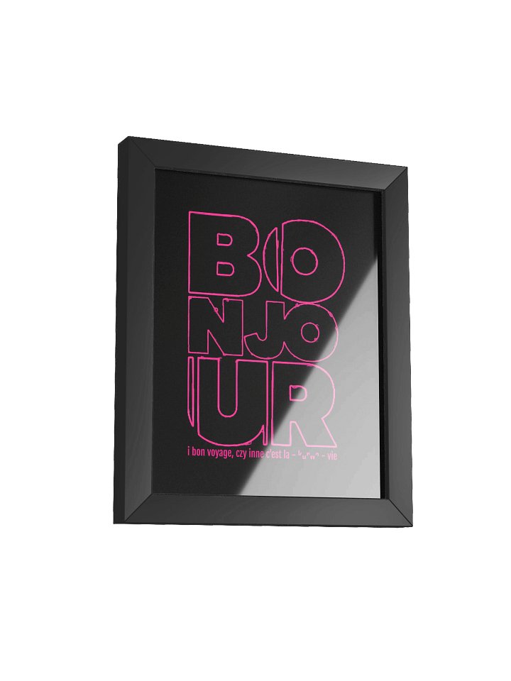 Bonjour Vintage Plakat product image (2)