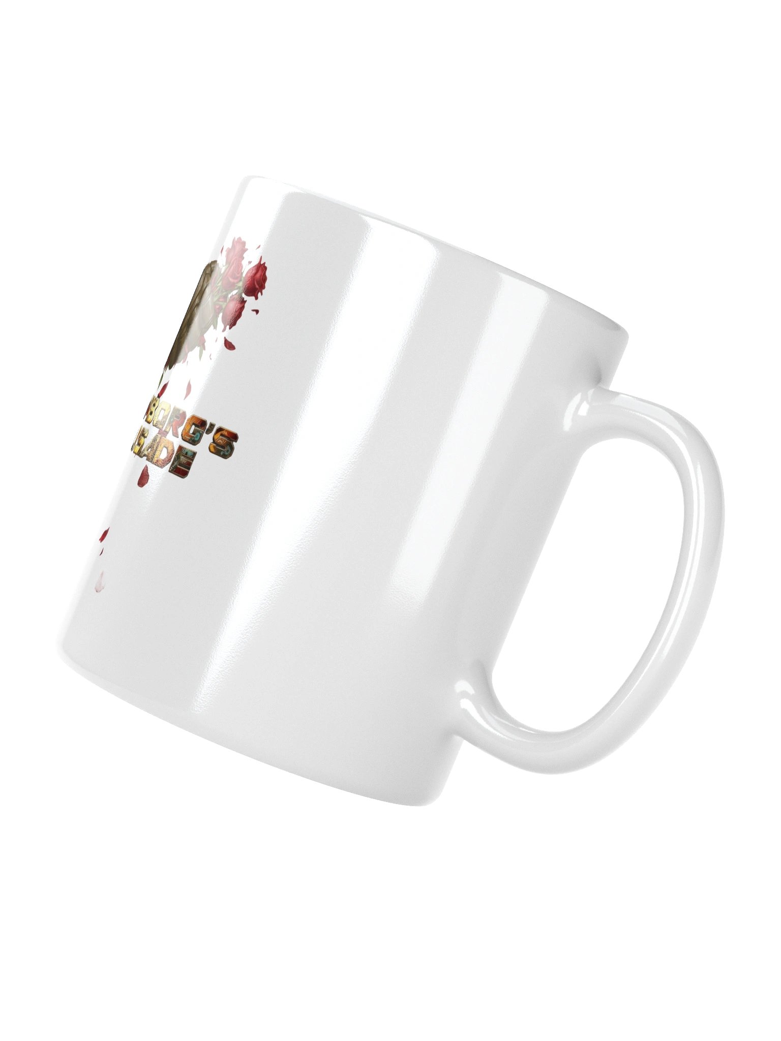 A White Mug Featuring The Cyborg's Crusade Logo product image (3)