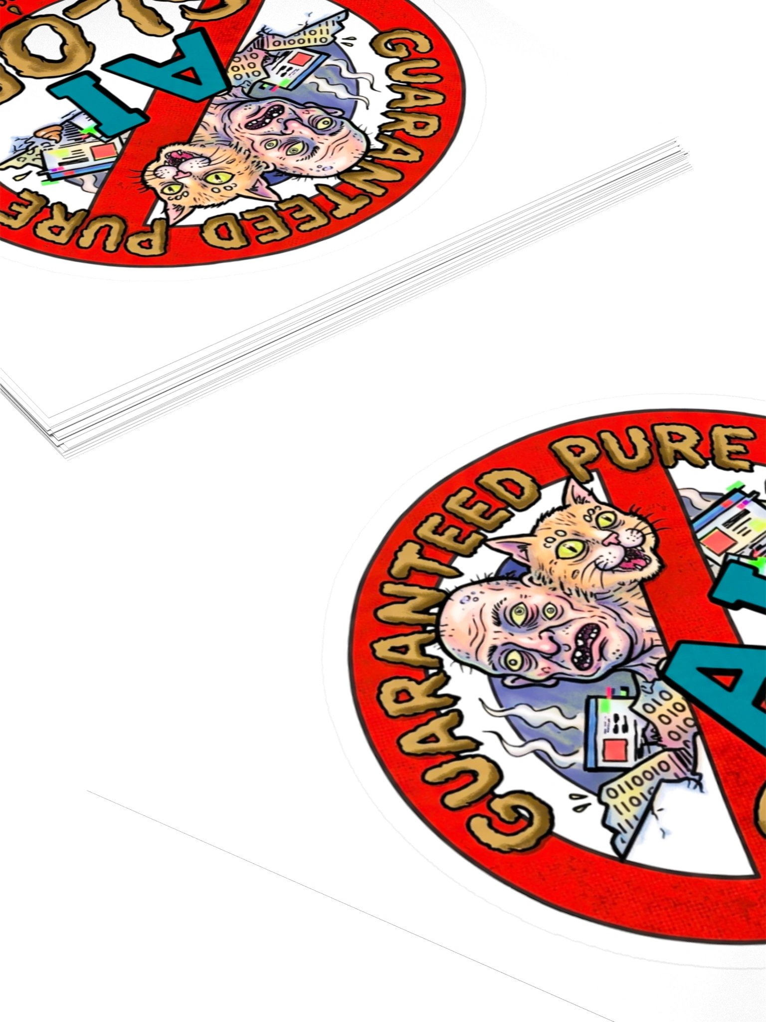 Guaranteed Pure AI SLOP | Vinyl Sticker product image (4)