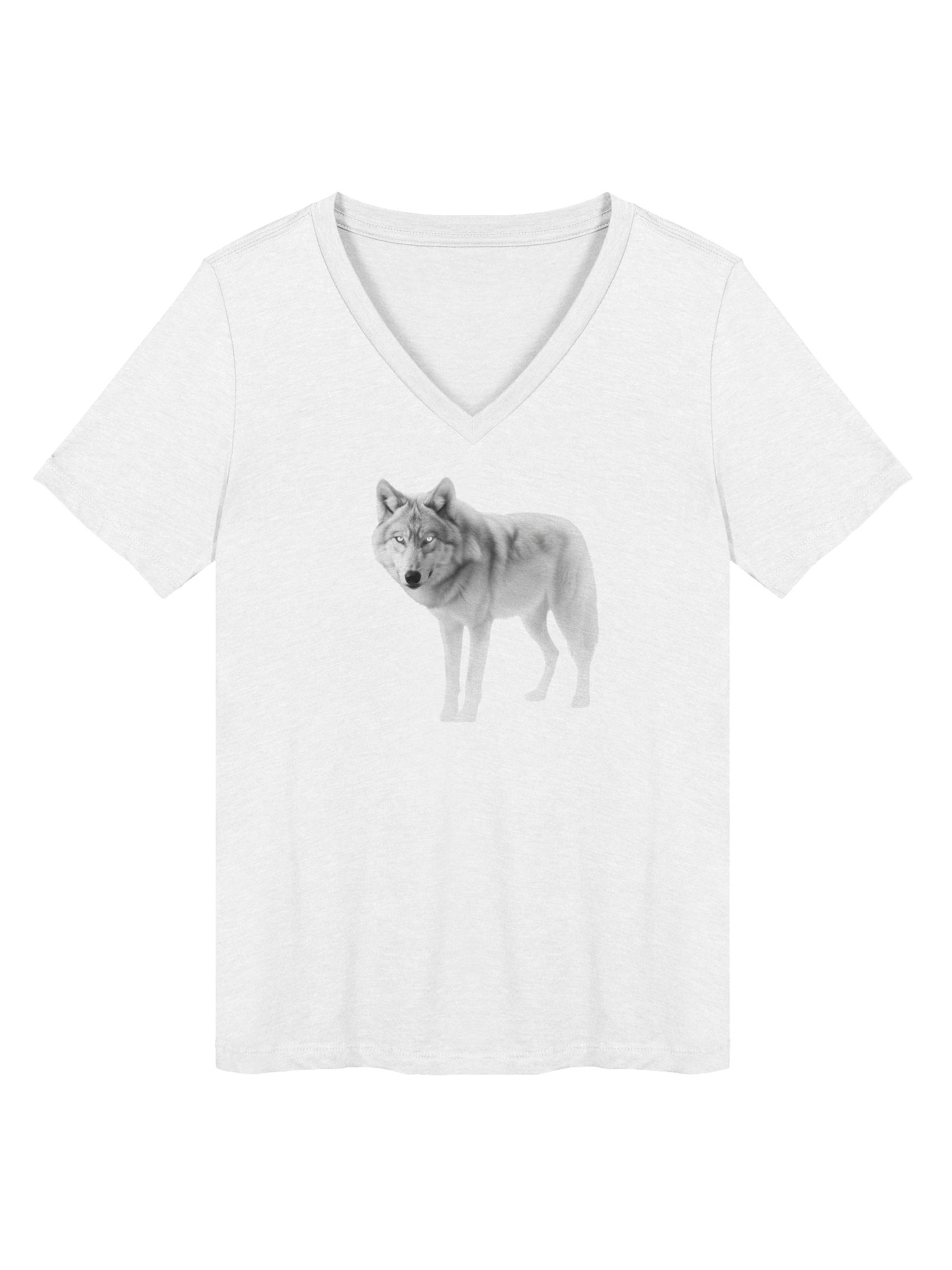 Ethereal Wolf Relaxed V-Neck Tee product image (1)