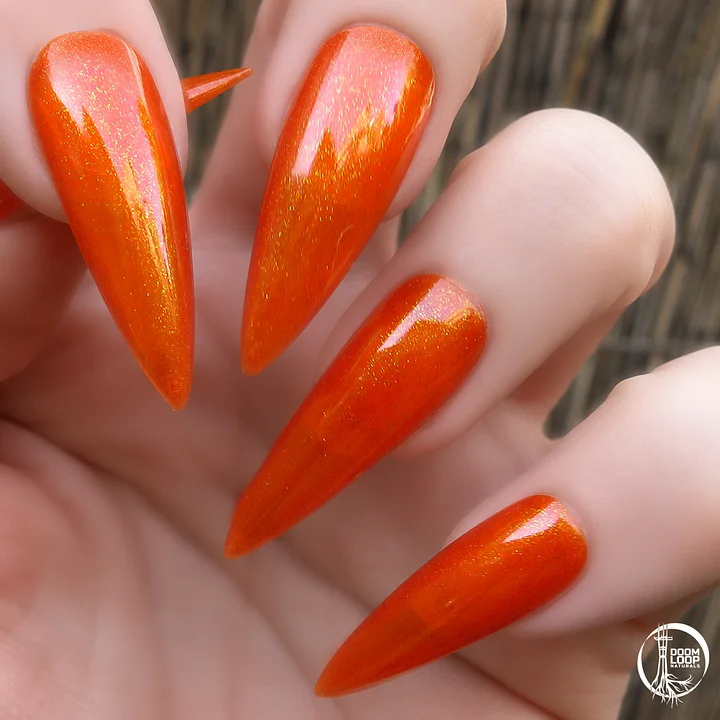 VAPORGLARE - Shimmery Orange Translucent Jelly Nail Polish product image (2)