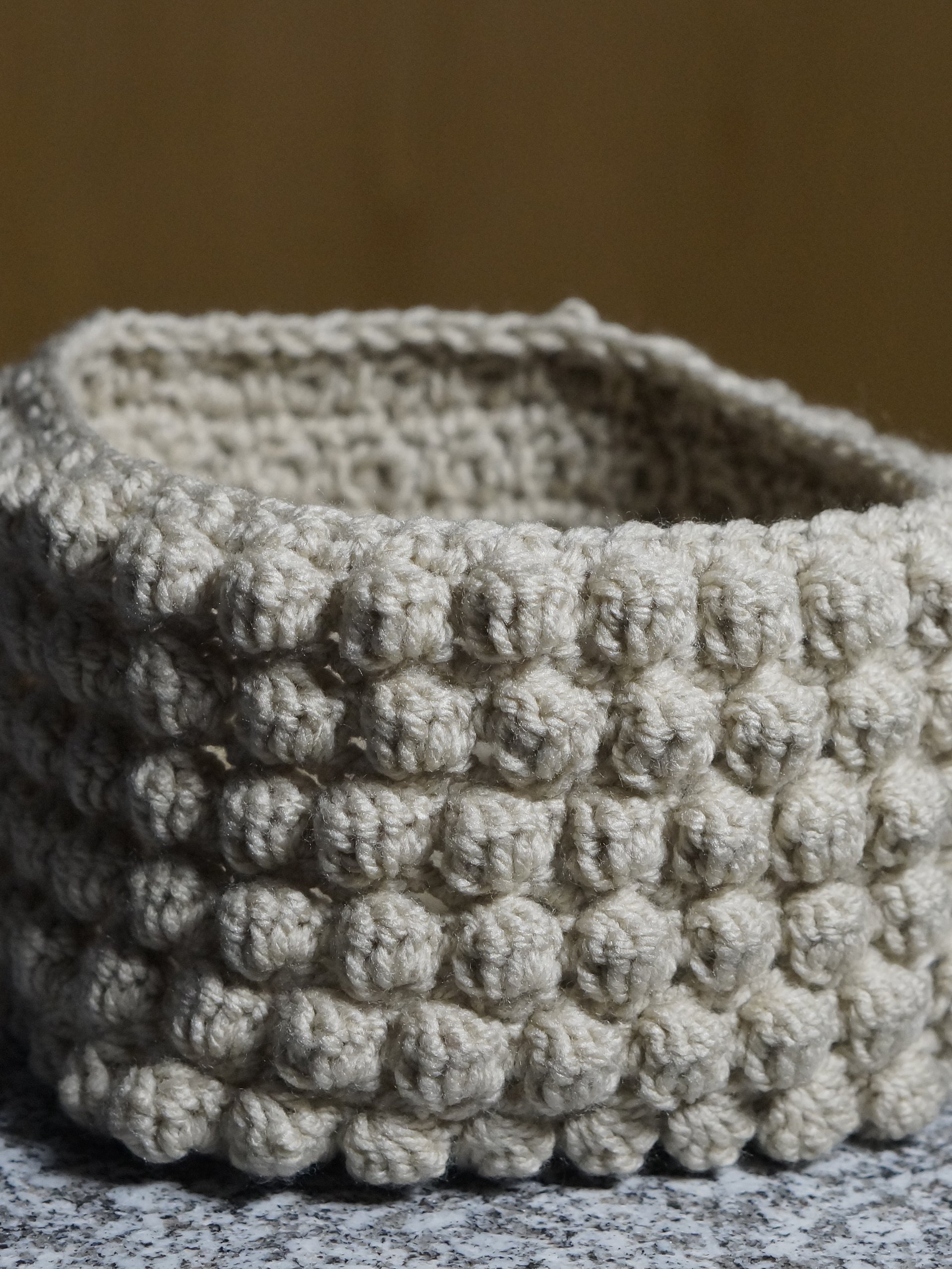 Bobble square basket Crochet pattern product image (2)