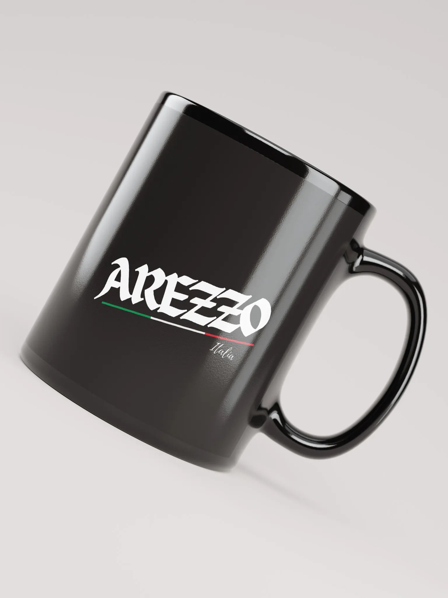 Arezzo Inspired Black Glossy Mug product image (8)