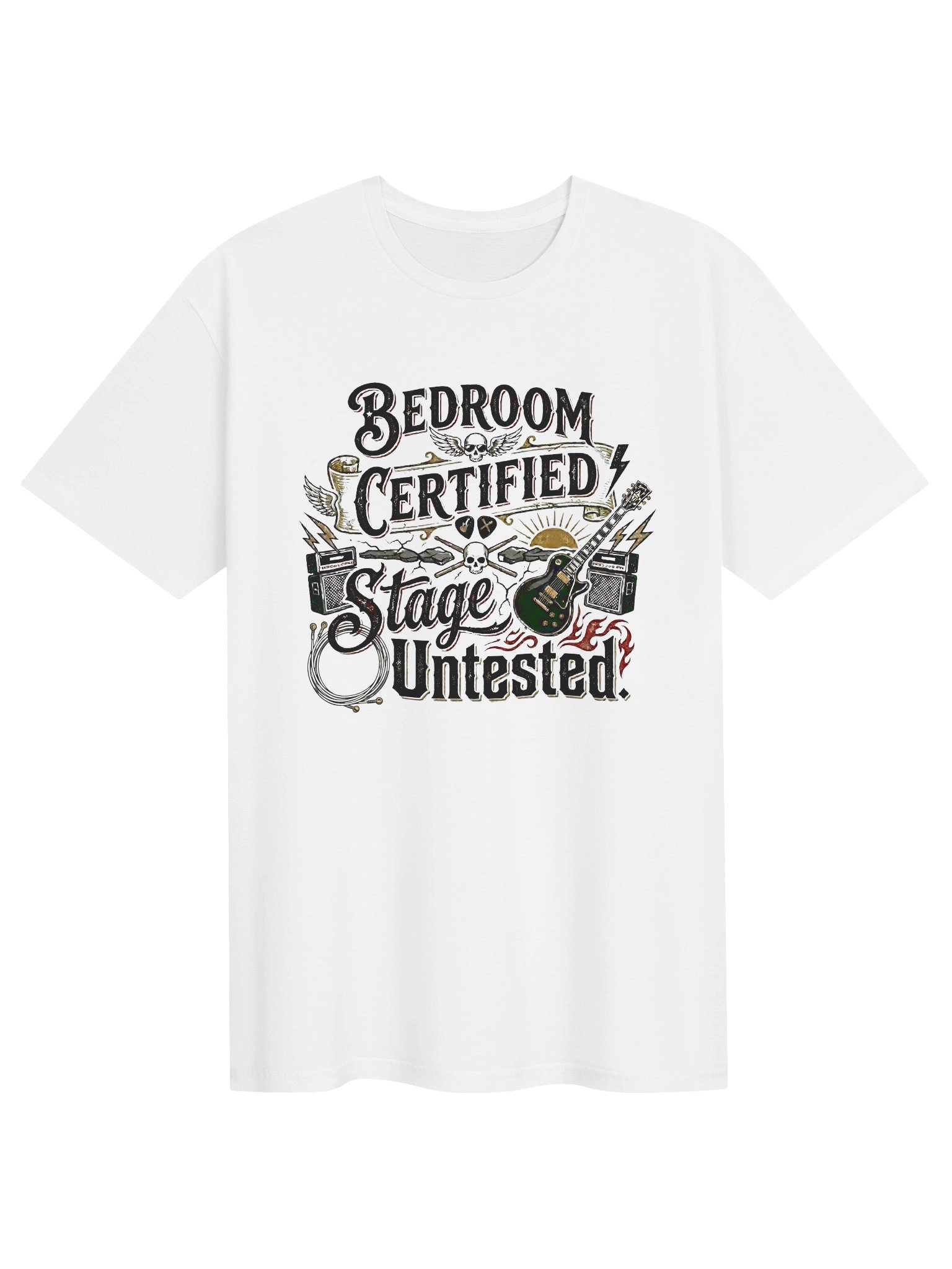 Bedroom Certified - Funny Guitar T-Shirt product image (2)