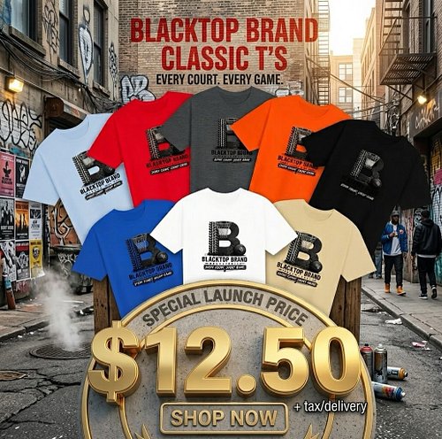 Rep the culture on and off the court with the Blacktop Brand Classic Tees 🏀🔥
Built for true hoopers who know every court is a...