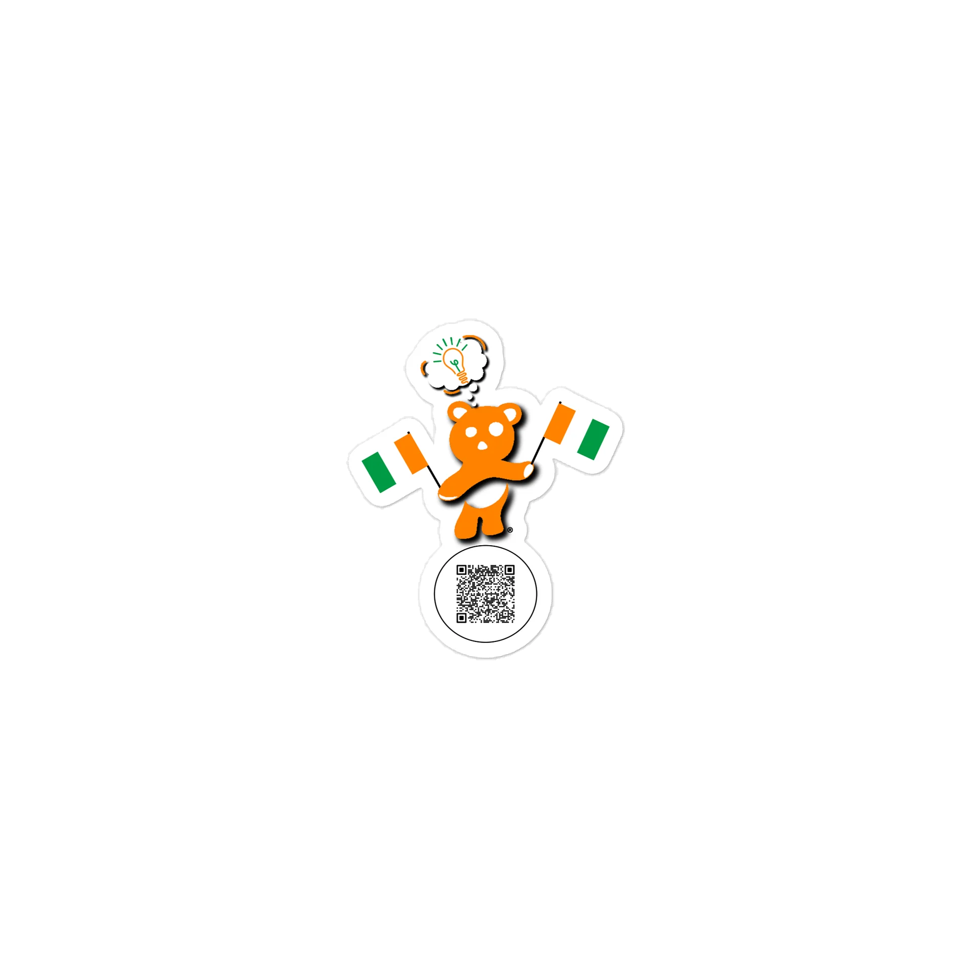 Cote d'lvoire — Country Bear Sticker | BehrBrained Media product image (1)
