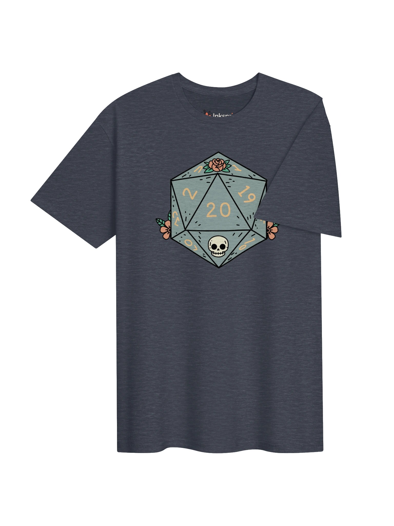 Floral Skull Nat 20 Dice Tee product image (22)