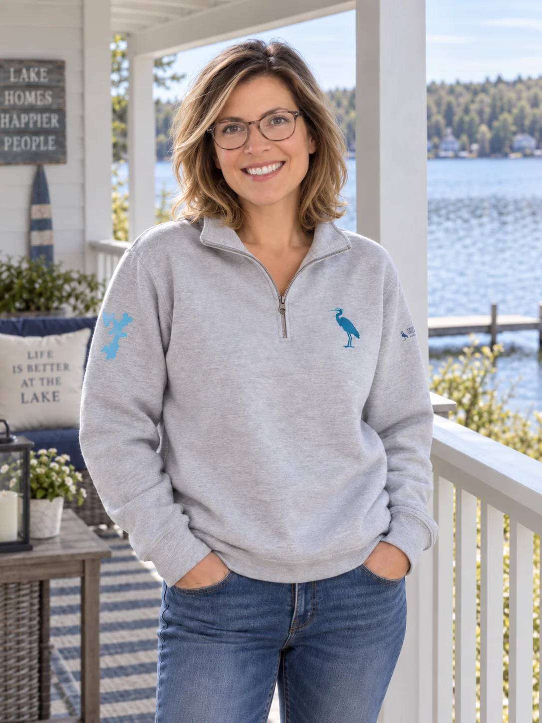Chebacco Lake Heritage Quarter-Zip Sweatshirt