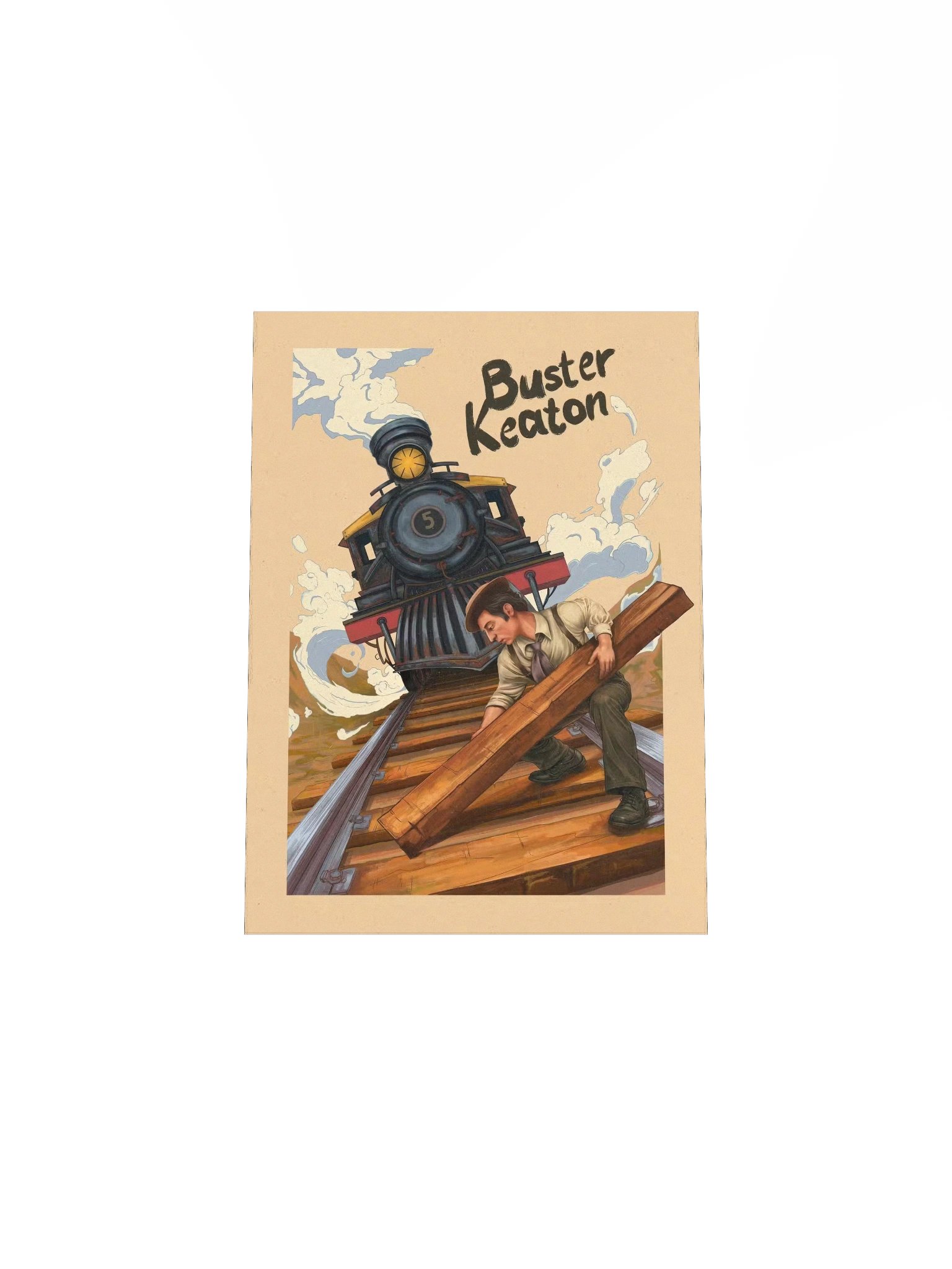Buster Keaton & The Train (Unframed Poster) product image (6)