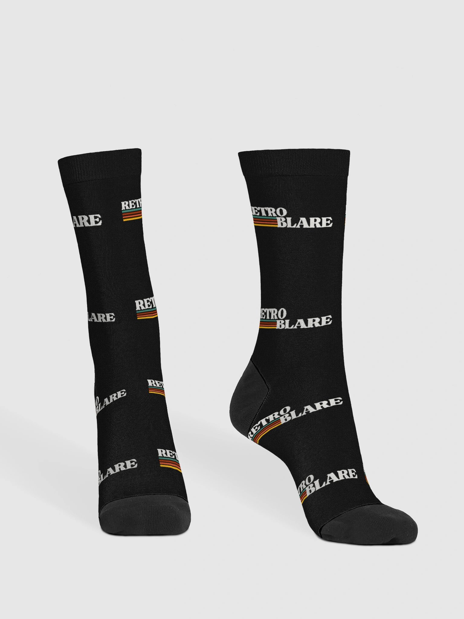 RETRO BLARE Repeated Premium Socks product image (2)