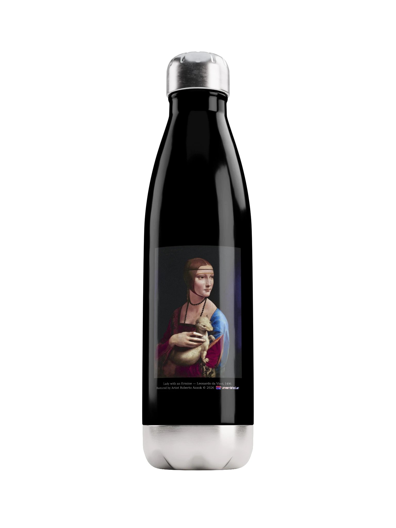 Lady with an Ermine — Water Bottle product image (1)