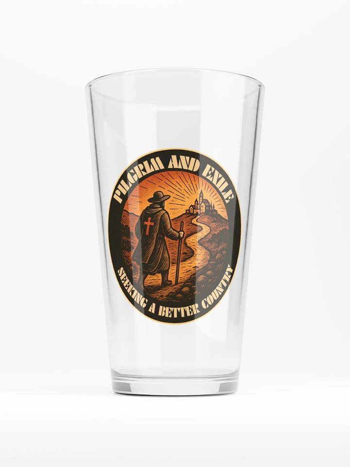 Pilgrim and Exile pint glass product image (1)