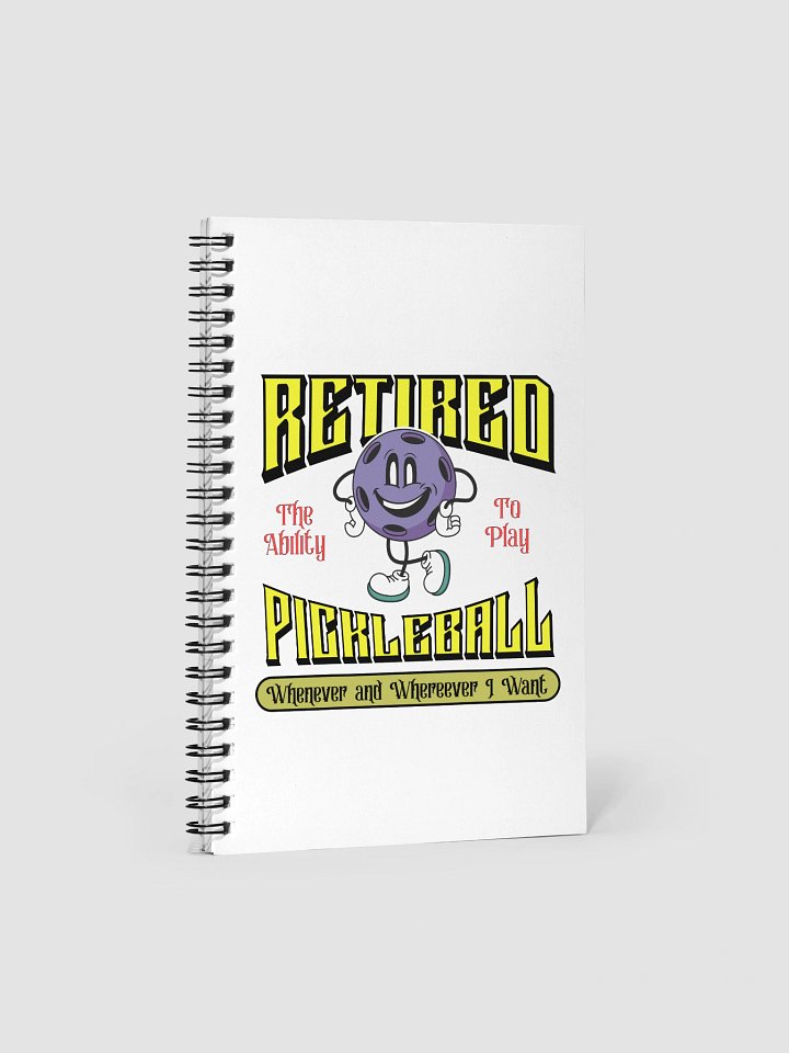 Retired Pickleball Spiral Notebook product image (2)