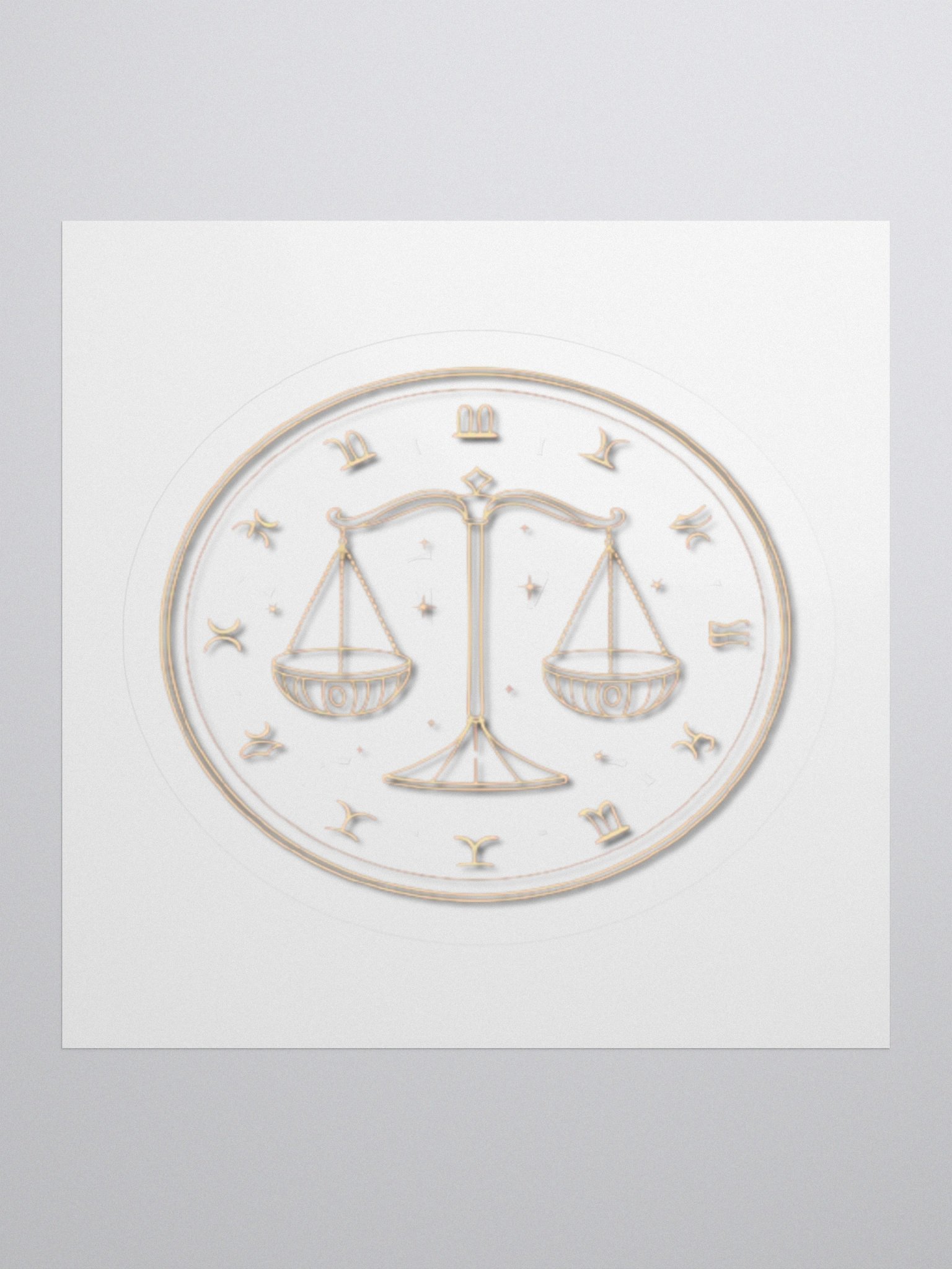 Libra Scales Kisscut Sticker product image (1)