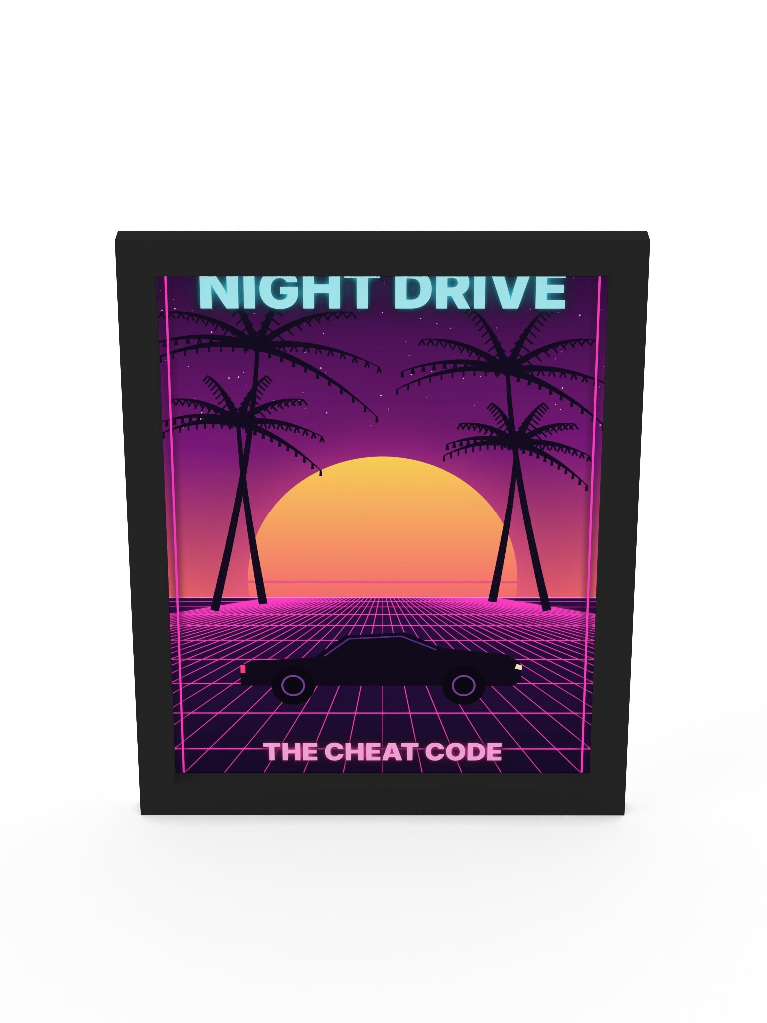 Night Drive – Neon Framed Poster product image (5)