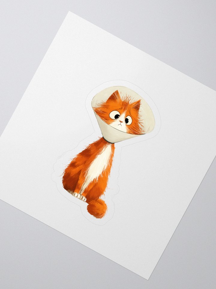 Cone of Cuteness Cat Sticker product image (2)