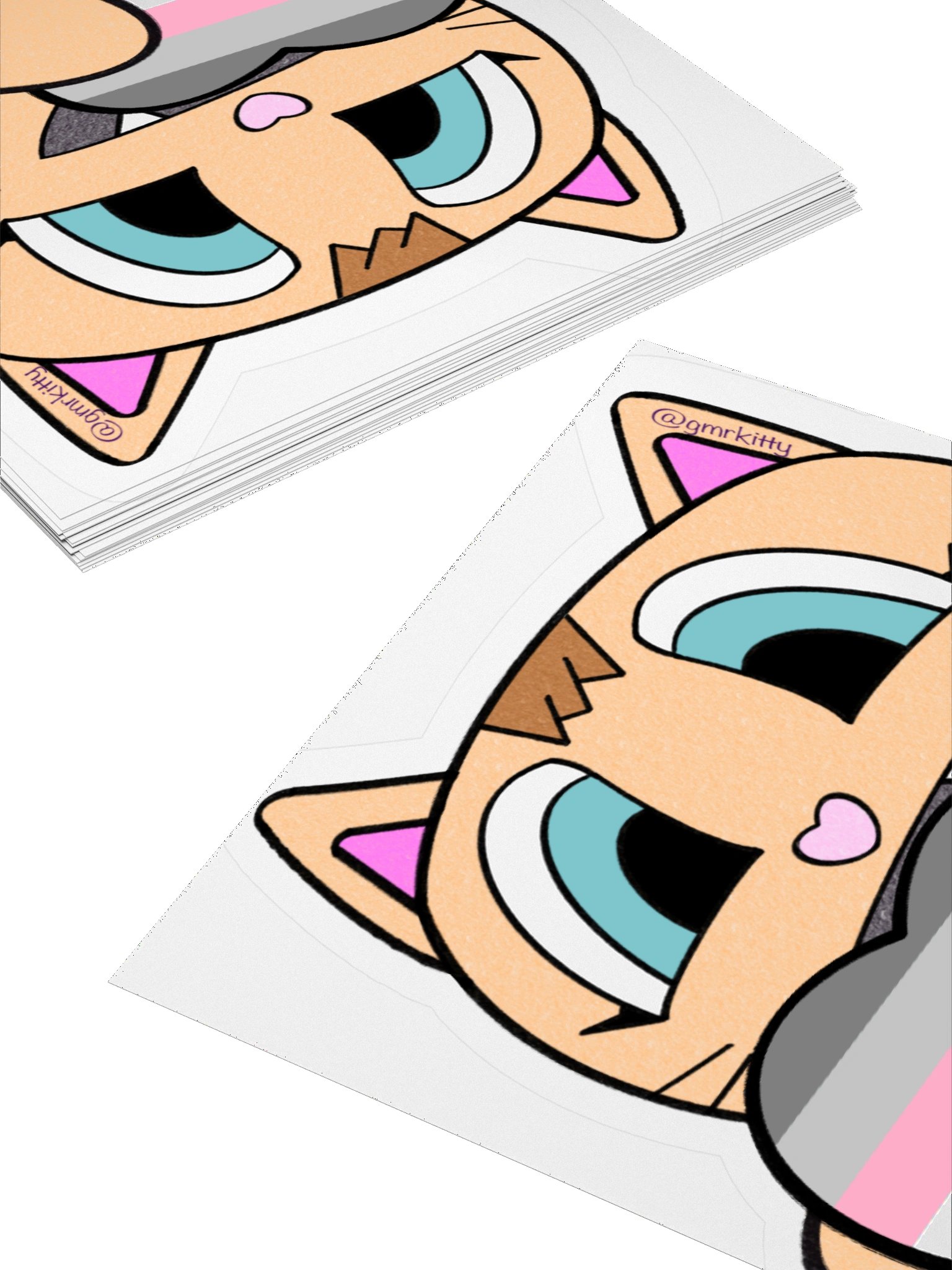 Demigirl Pride Kitty Sticker product image (11)