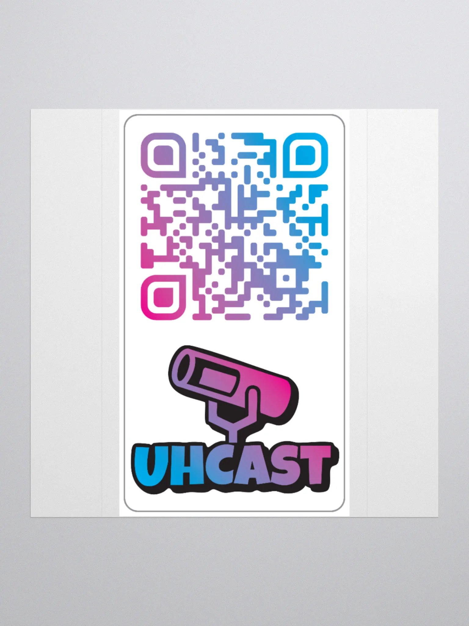 UhCast Promo QR Code Sticker! product image (1)
