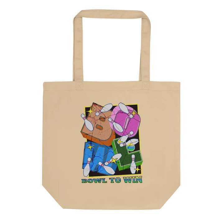 Bowl To Win Block Letter Strike with Style Eco Tote Bag product image (1)