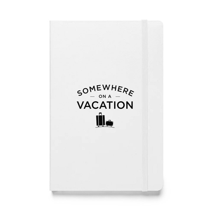 Somewhere on a Vacation Hardcover Bound Notebook | JournalBook - Black product image (1)