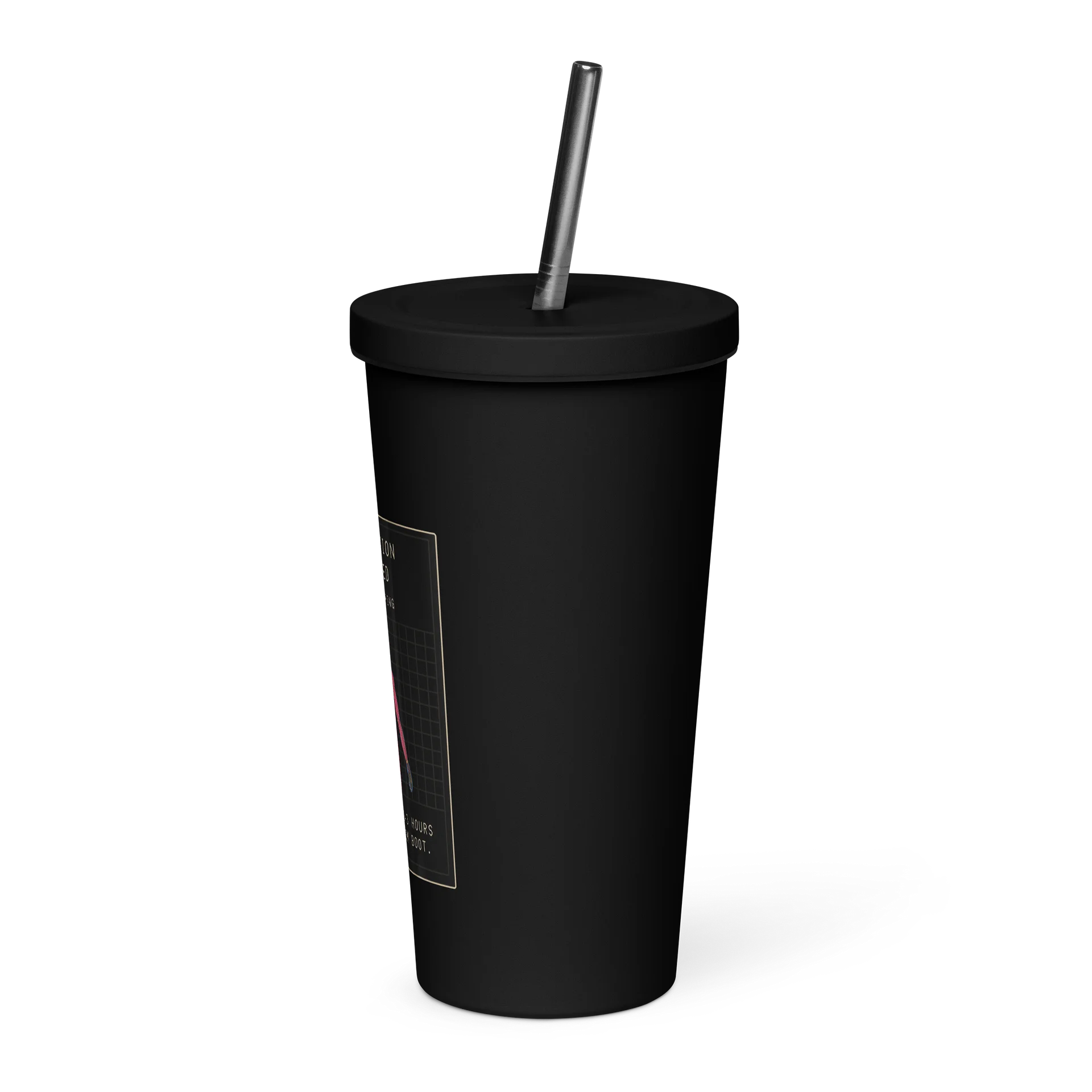 Calibration Required Tumbler with Straw | Chronic Illness Morning Humor Cup product image (3)