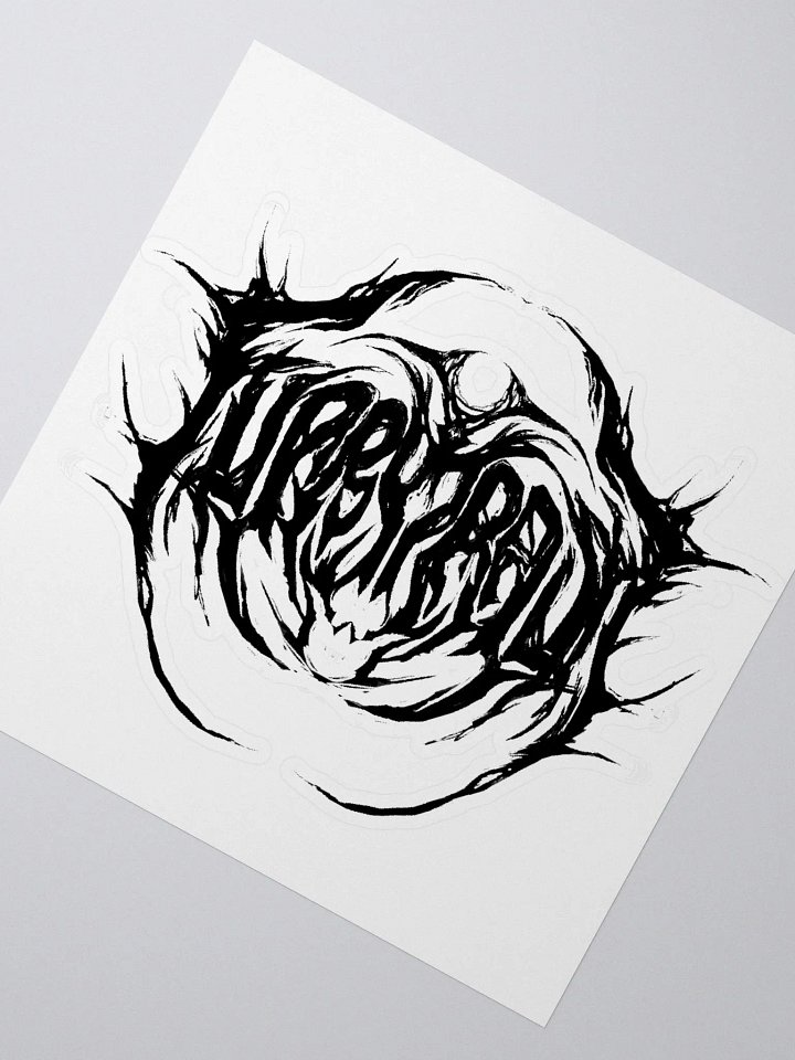 Furry Trash Sticker – Metal Logo (Black) product image (2)