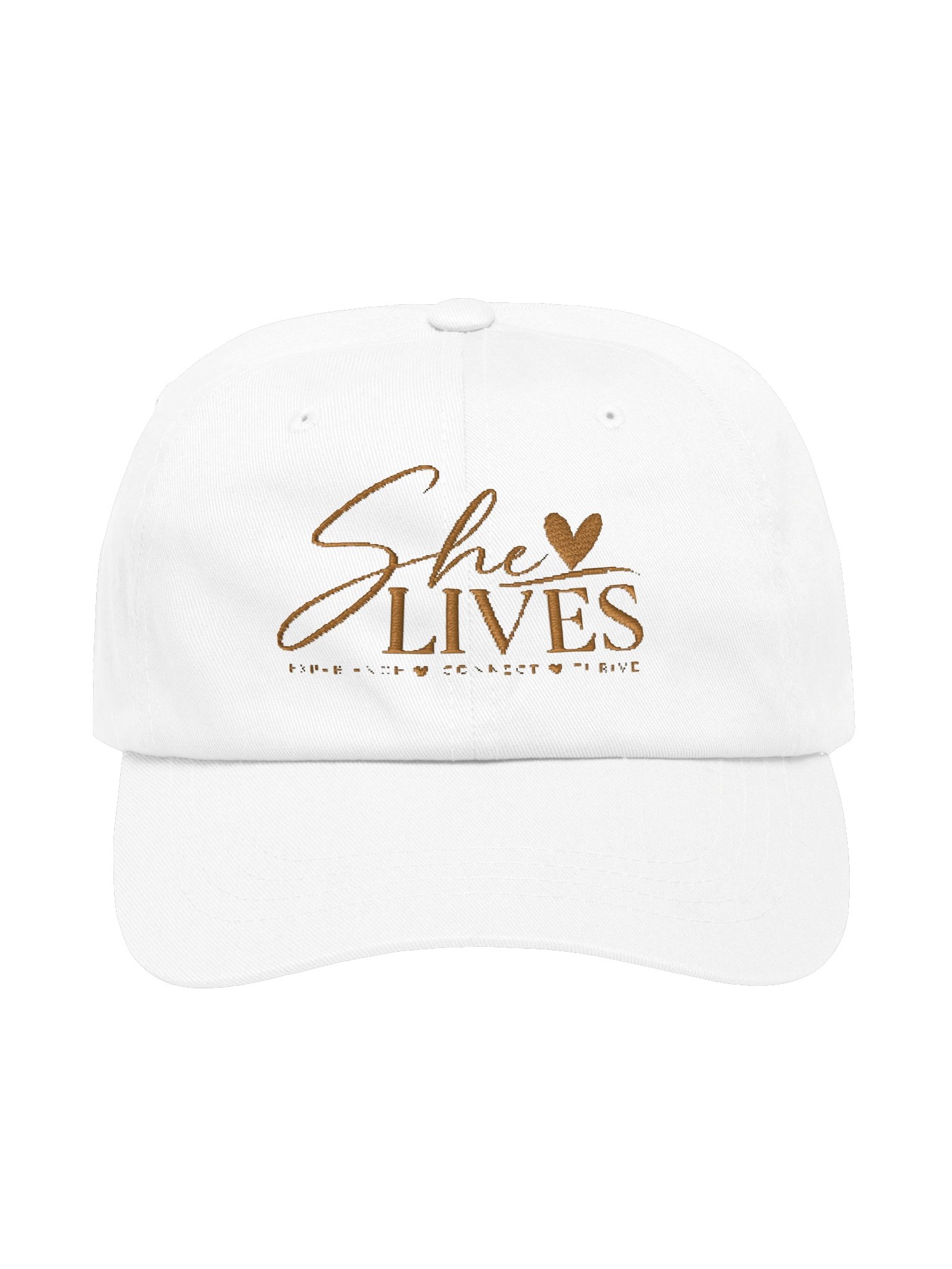 She Lives Gold Logo Dad Hat product image (1)
