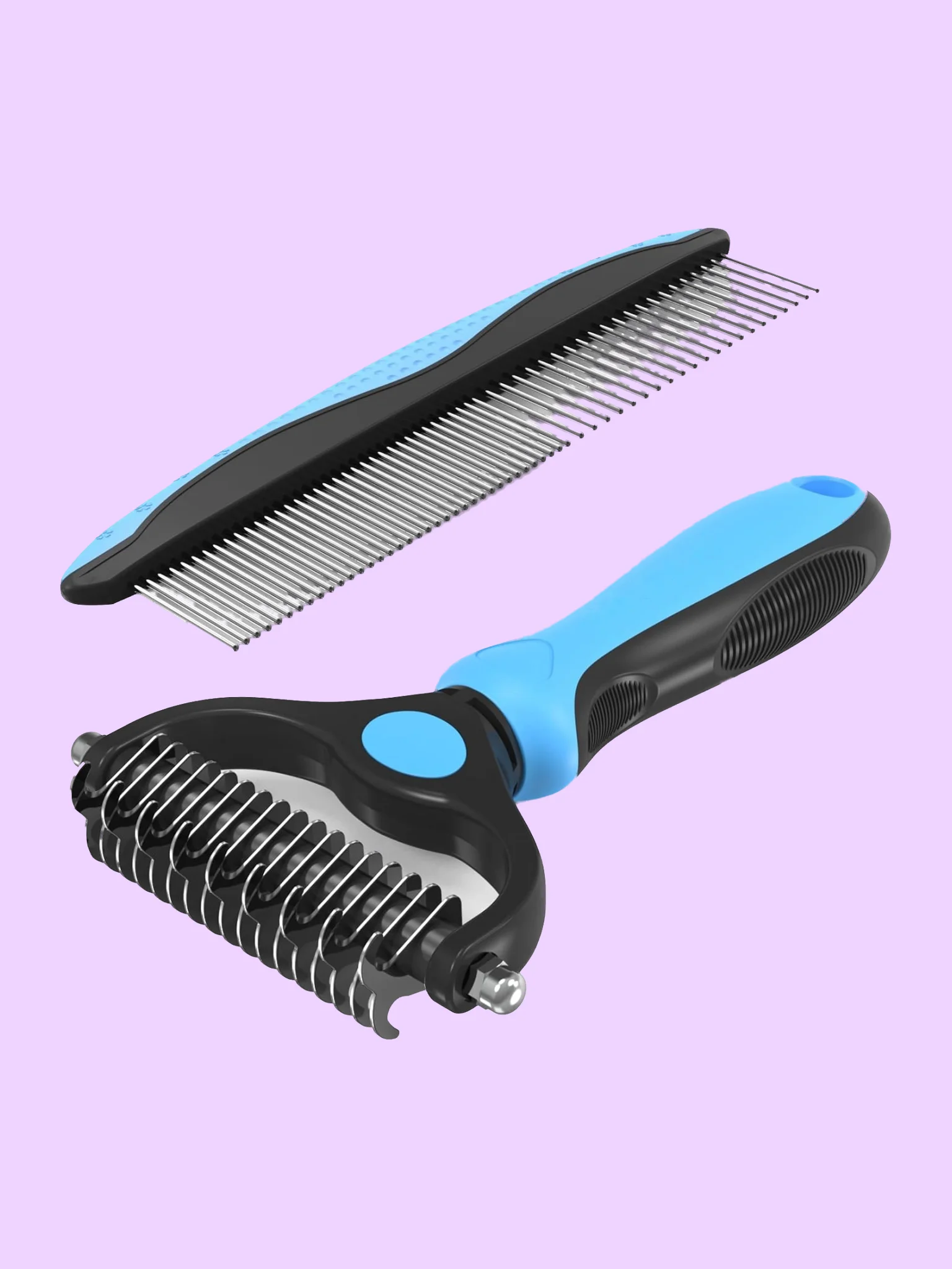 2-in-1 Dematting Rake and Comb Set for Dogs and Cats product image (3)