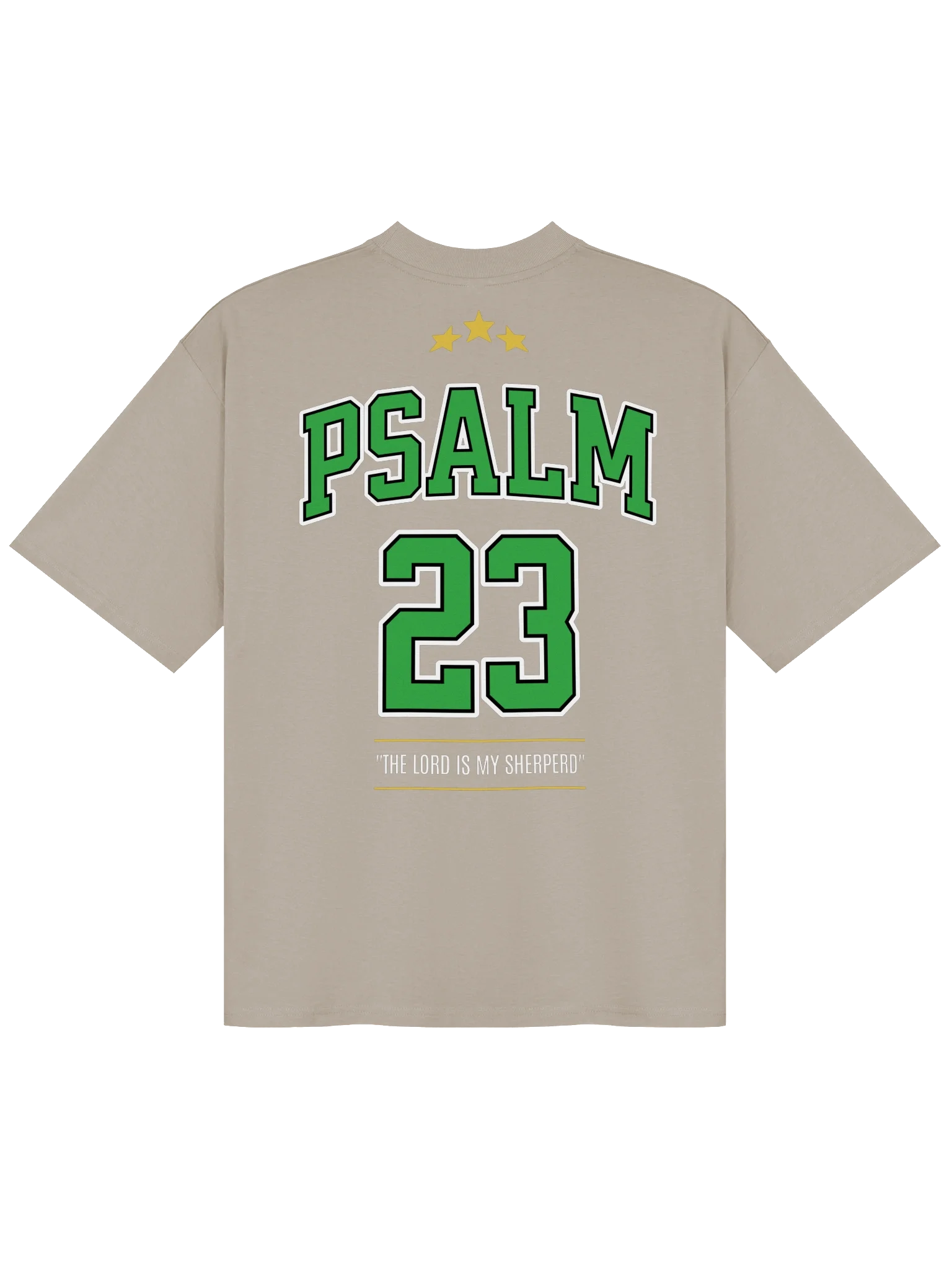23rd Psalms Box Tee — back view