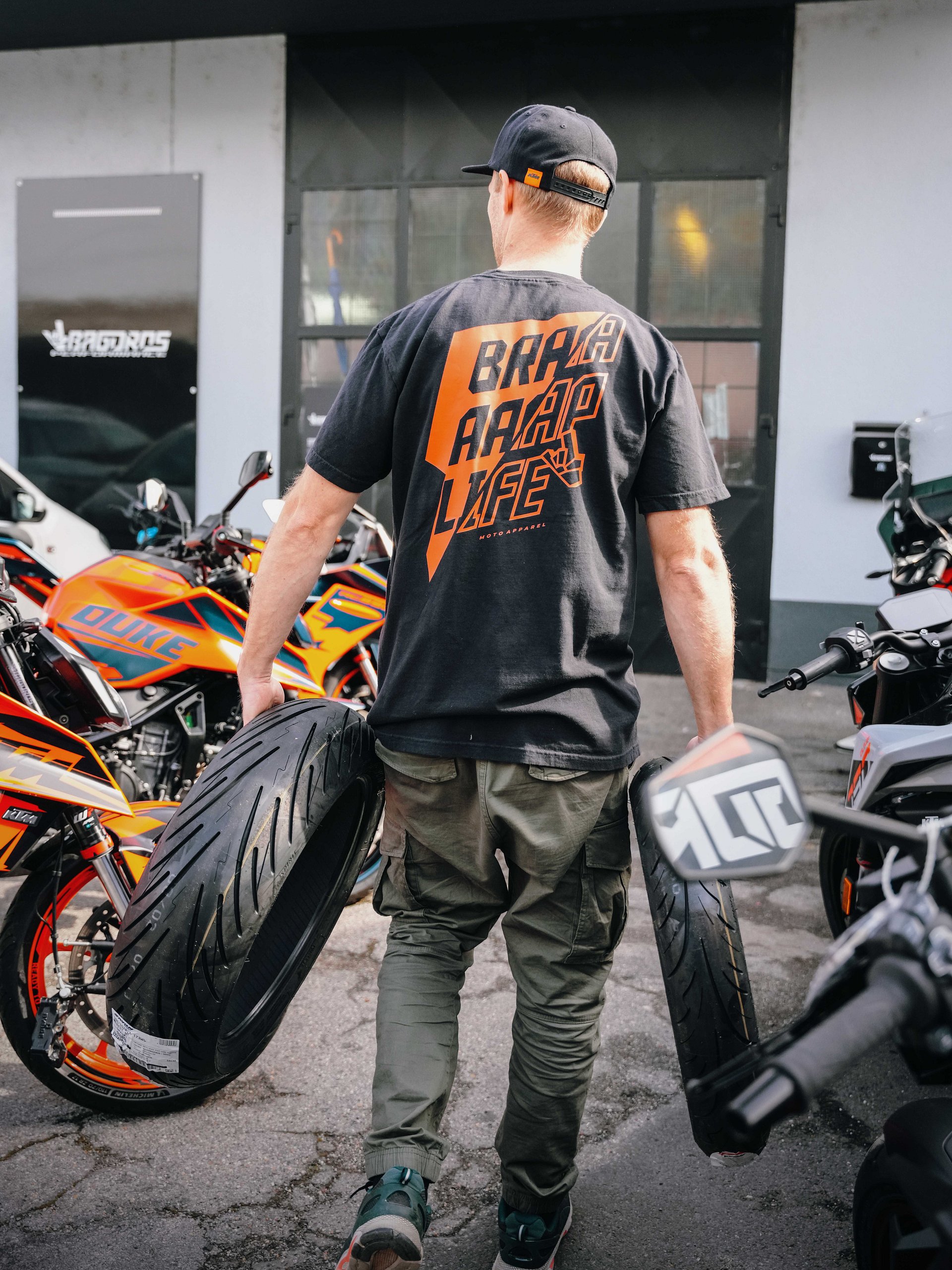 BRAAP Black and Orange T-shirt product image (2)