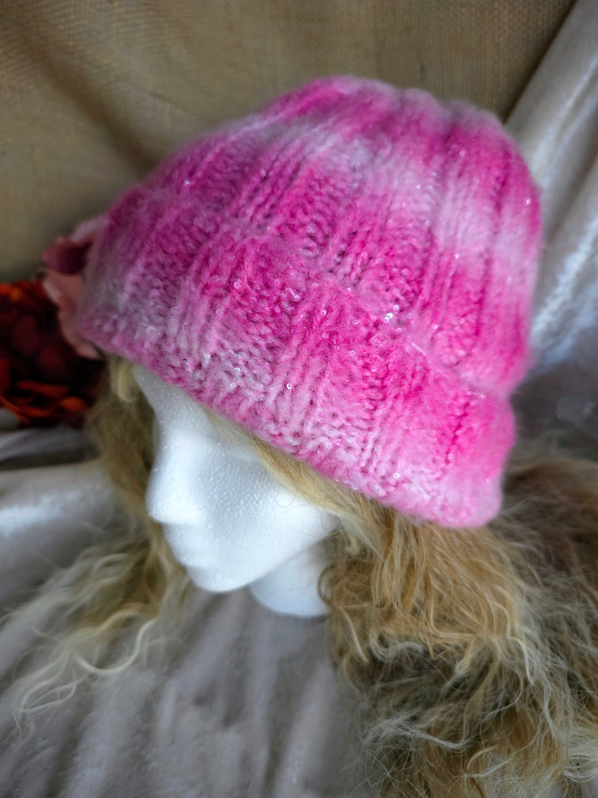 Soft Textured Knit Slouchy Beanie product image (3)