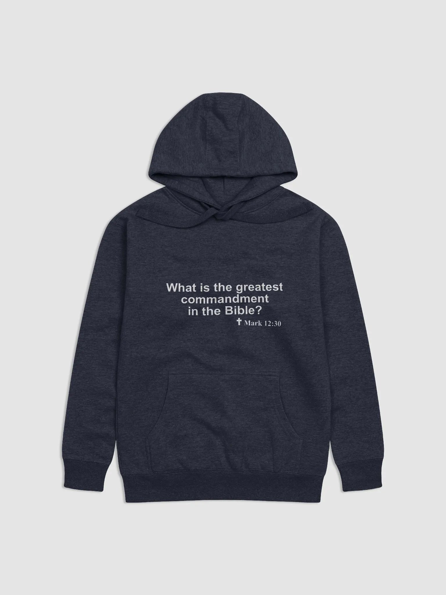A Christian Sweatshirt to prompt spiritual conversations: What does the Bible say about Commandments? product image (32)