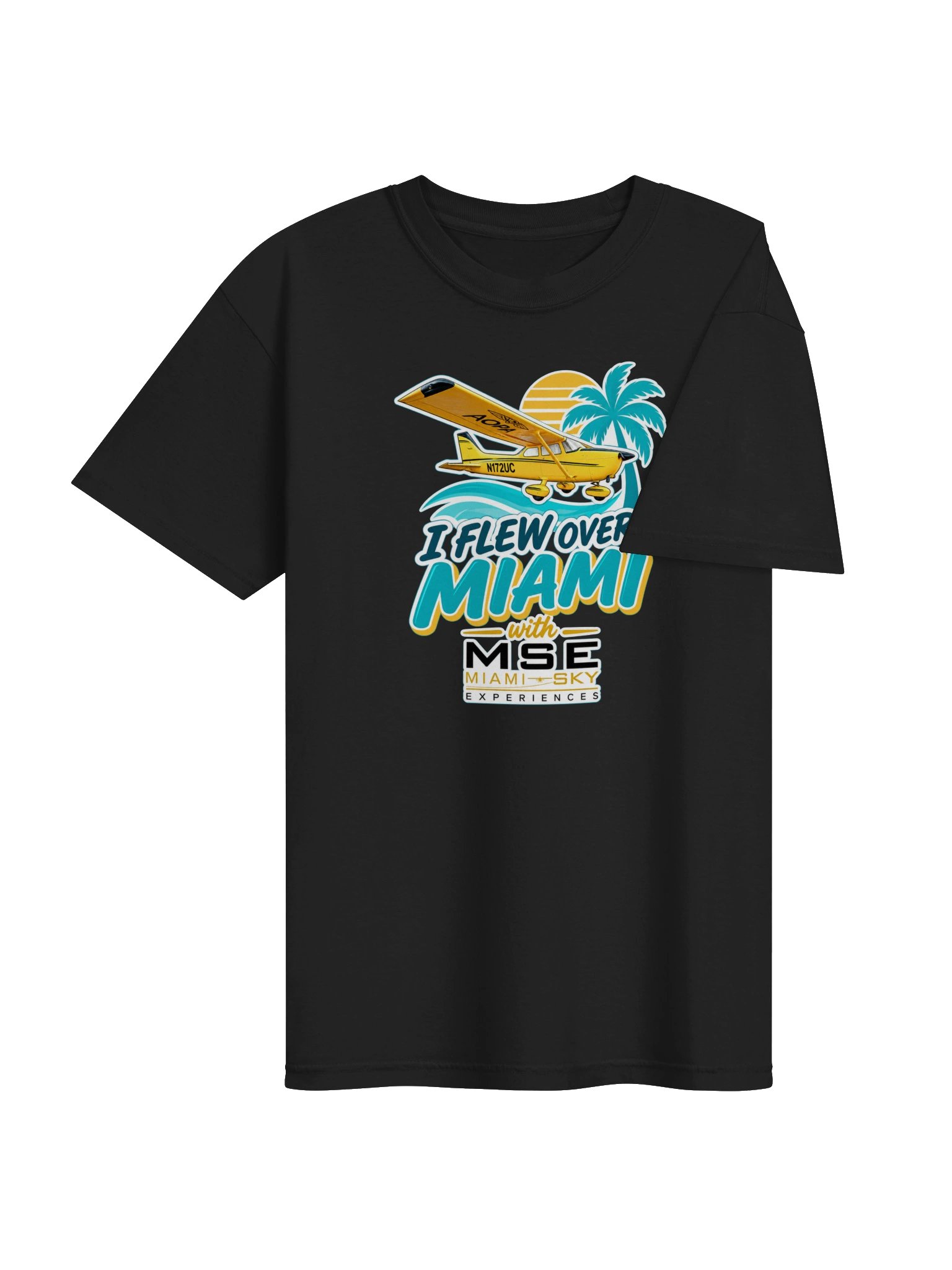 Fly Over Miami – Vintage Aviation Tee product image (46)