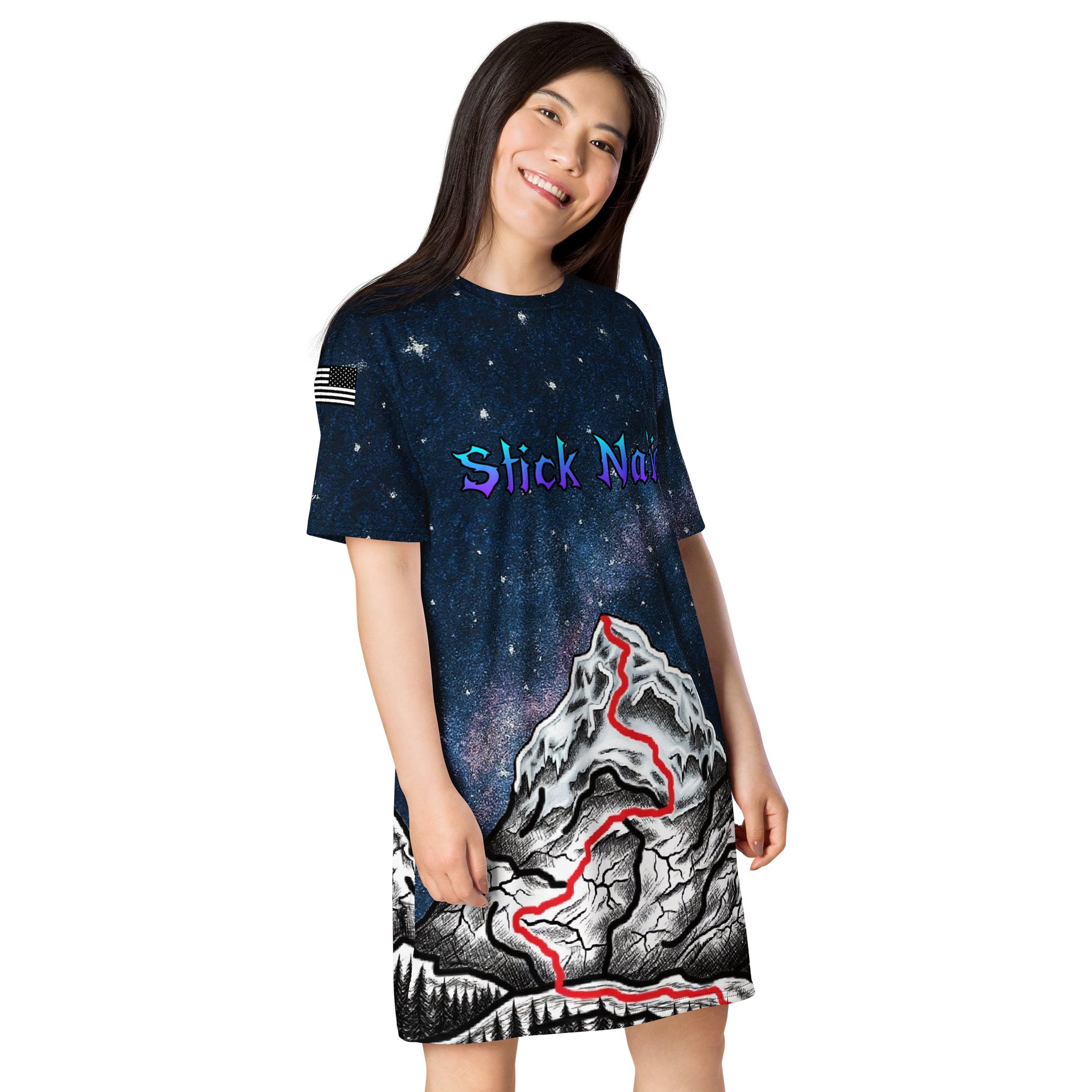 Stick Nation T‑Shirt Dress product image (4)