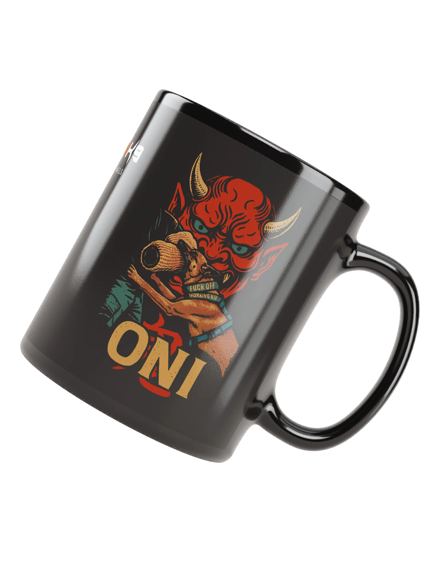 Oni Black Glossy Mug product image (4)