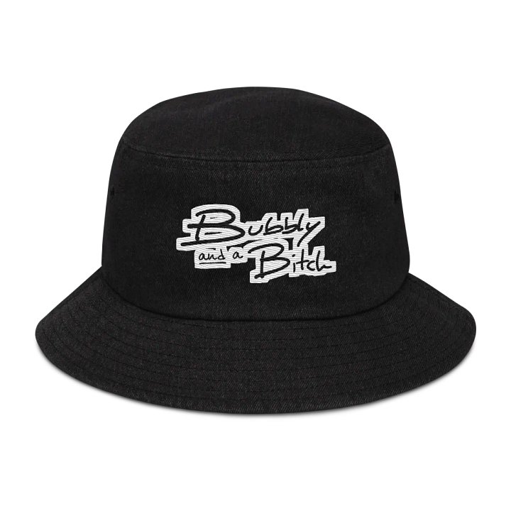 Bubbly and a B*tch (bubble design) denim bucket hat product image (1)