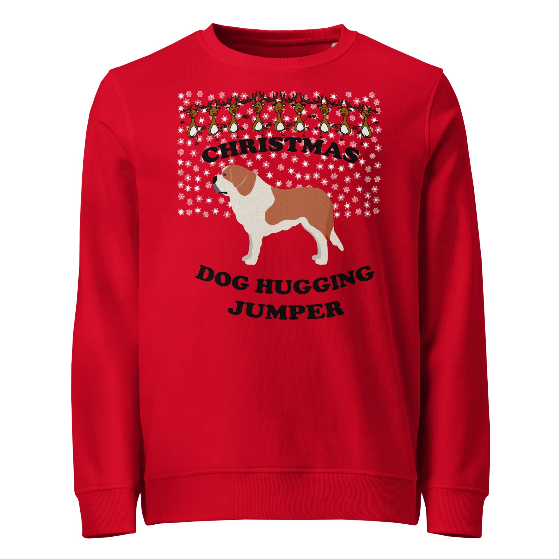 Christmas Dog Hugging, St Bernard product image (21)