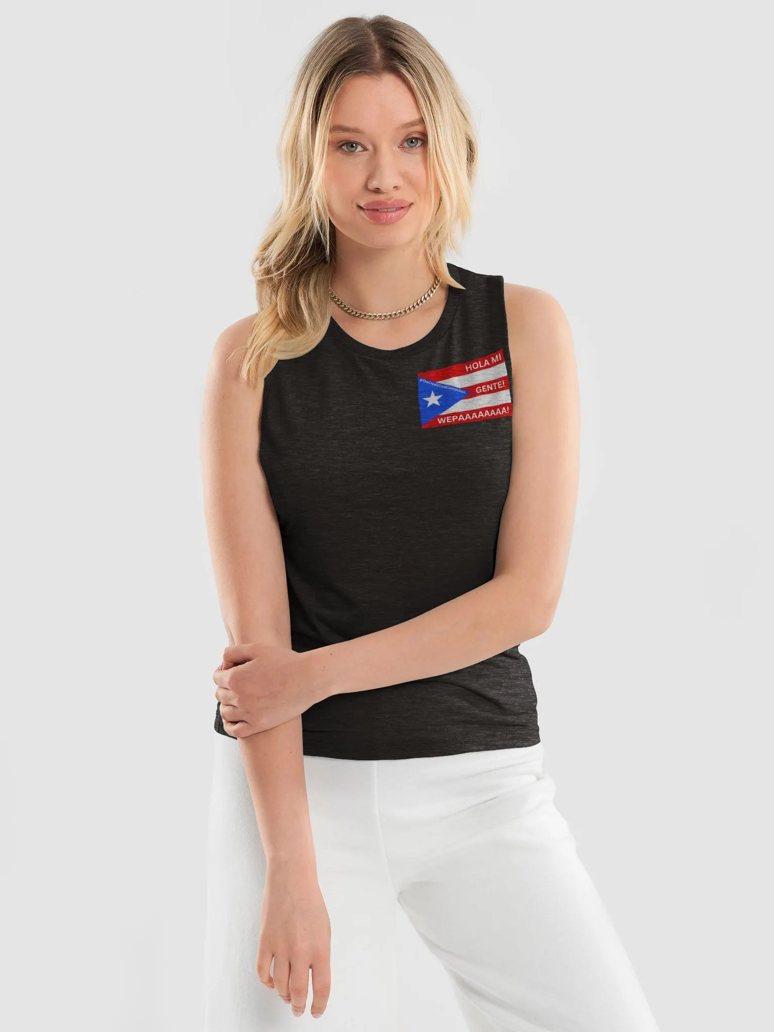 Puerto Rican Pride Flowy Muscle Tank product image (3)